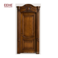 porta esculpida esculpida da madeira maciça qualidade primeira porta nivelada de madeira de pinho